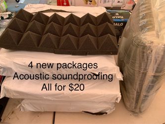 4 new packages of soundproofing panels