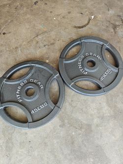 Fitness Gear Olympic 45 pound Plates FIRM PRICE