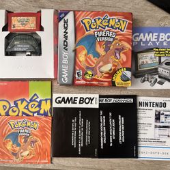 Pokemon Fire Red Complete Authentic 