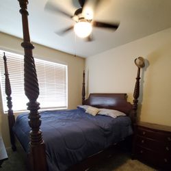 Four Poster Sleigh King Bed