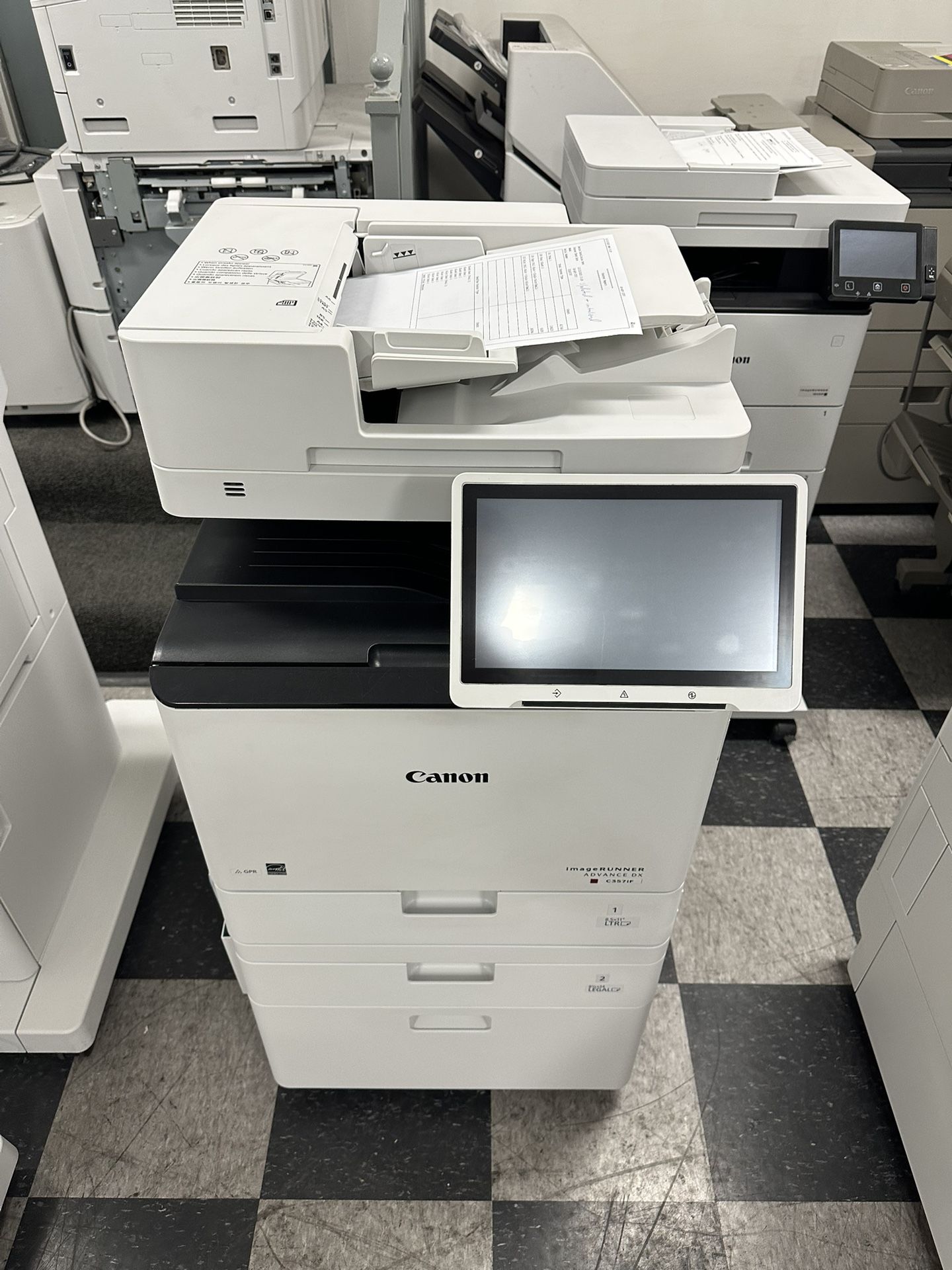Canon imageRunner Adv. DX 357iF Printer Copier Demo