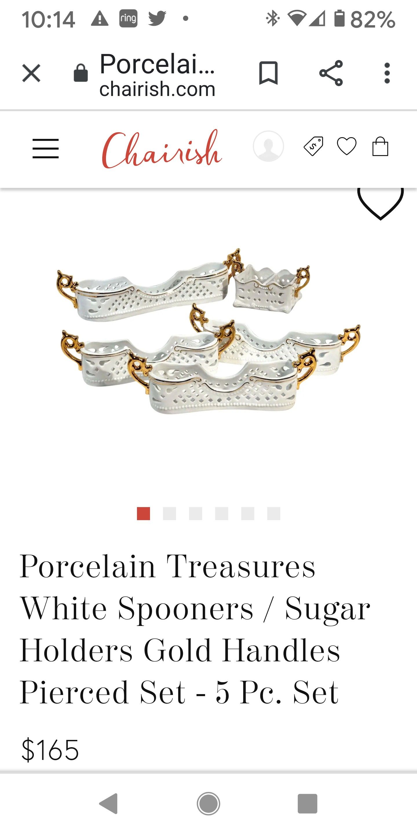 Porcelain treasures spoon holders