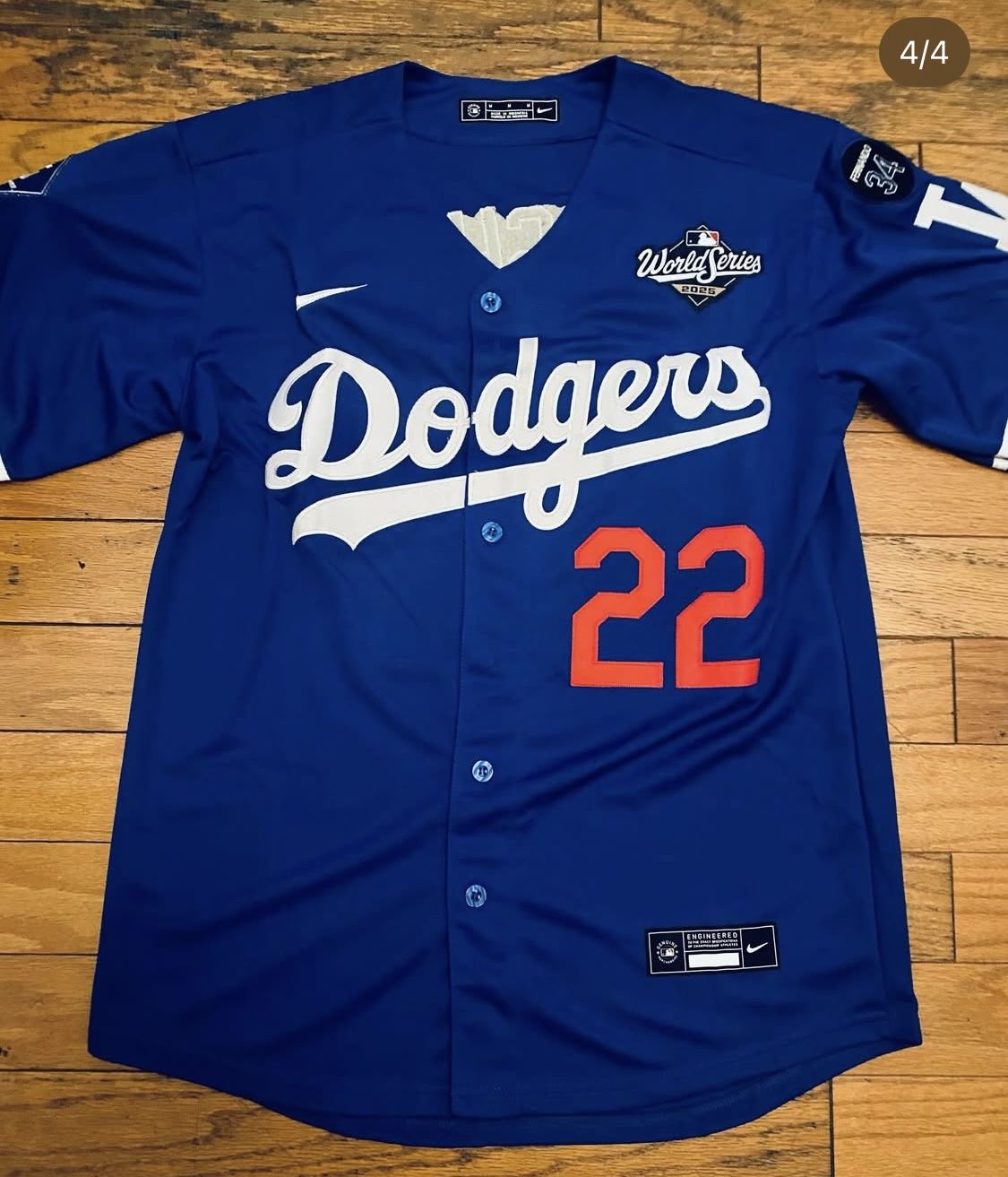 Los Angeles Dodgers Kershaw World Series 2025 Blue Jersey #22