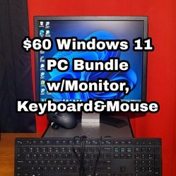 Dell Windows 11 Computer with Monitor / KB&M Bundle