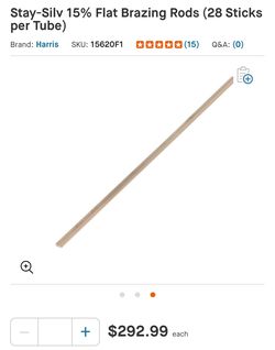 Stay-Silv 15% Flat Brazing Rods (28 Sticks per tube)