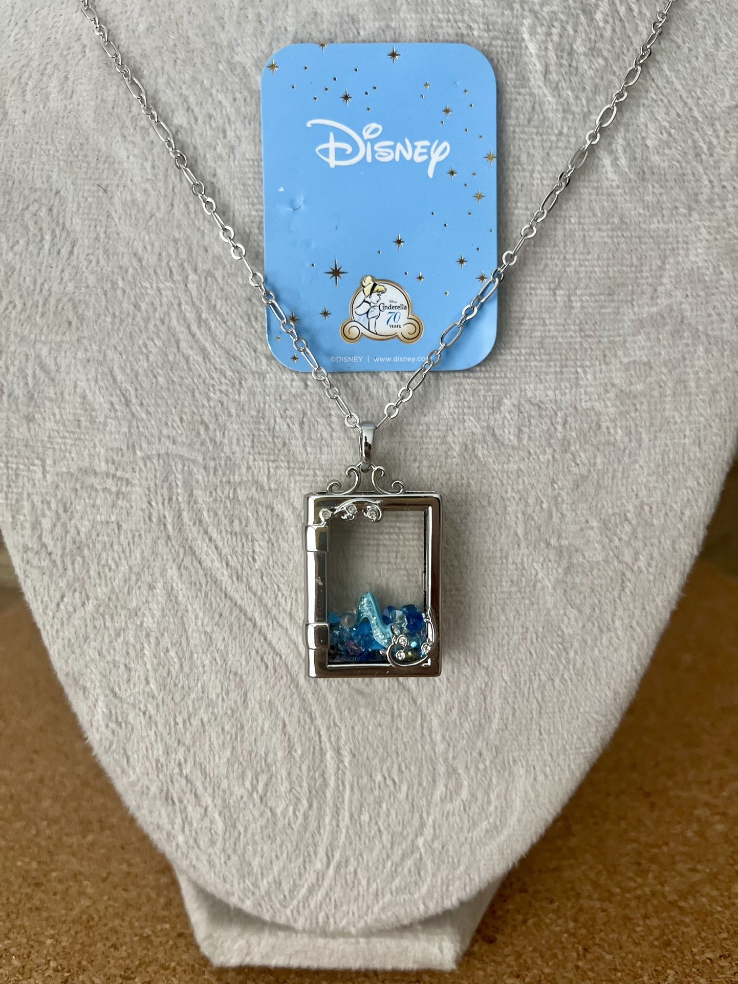 Disney Silver Storybook Living Locket Cinderella