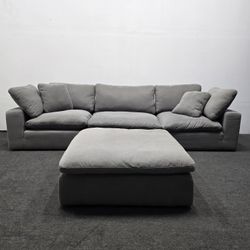 Clean Jerome's Lounge 2.0 Cloud Couch Sectional Sofa/Ottoman - Can Deliver!