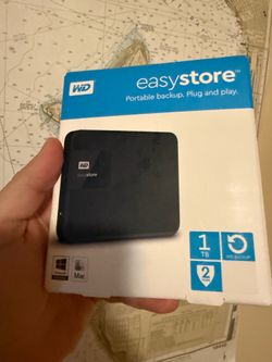 1TB external hard drive, new in box