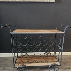 Bar Cart Wine Rack