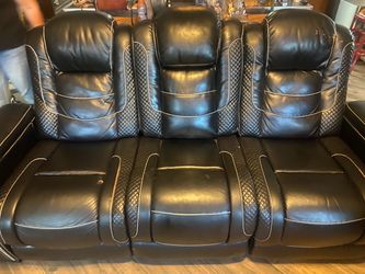 Home theater type electric recliners.