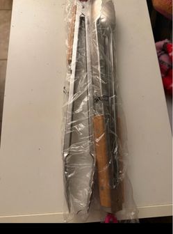 2 T-Mobile BBQ Tongs with Wooden Handle