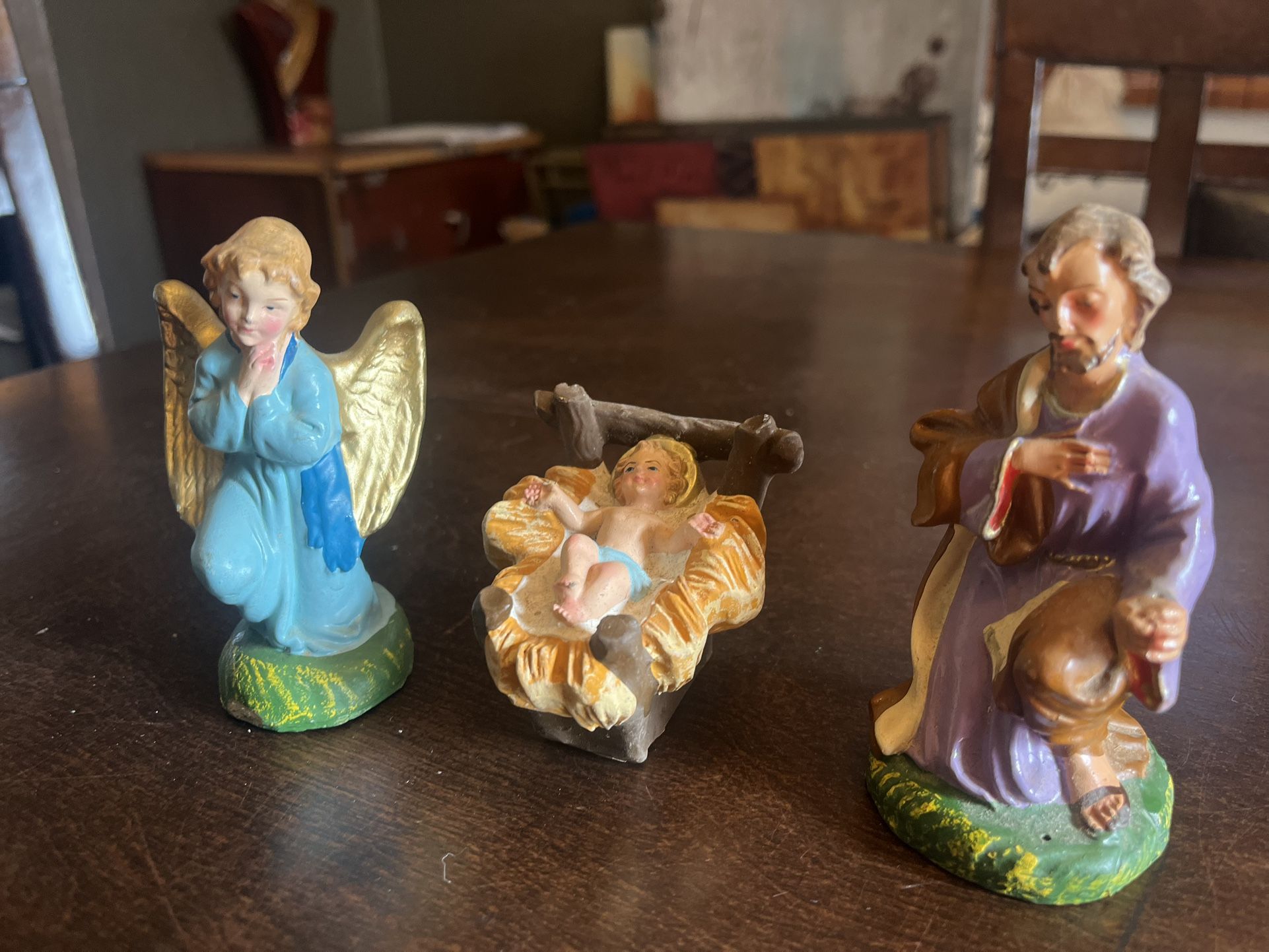 Antique Nativity Figurines