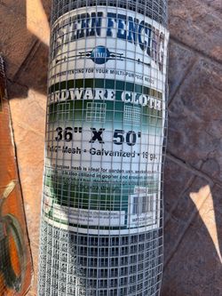 Western Fencing Hardware Cloth (36" x 50', 1/2" Mesh, 19 Ga.)