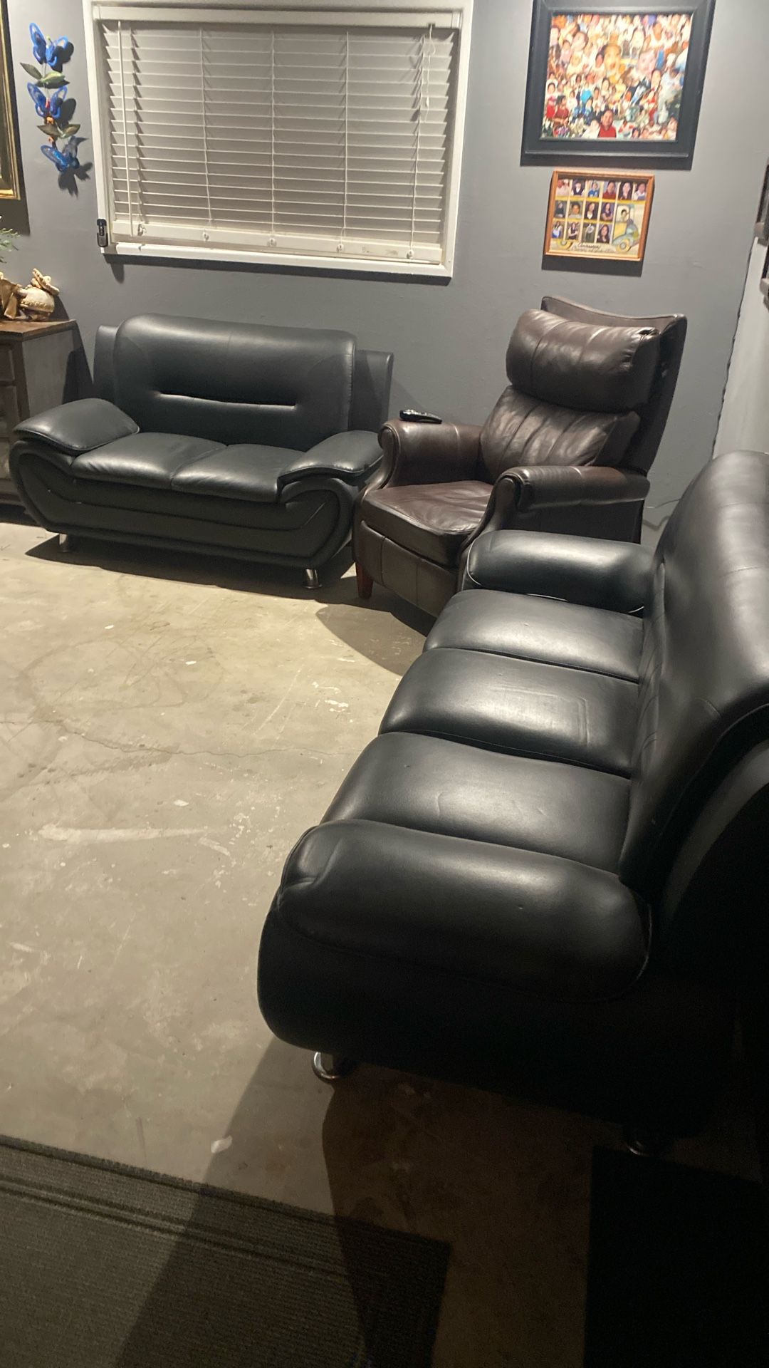 Sofa And Loveseat Fake Leather