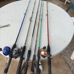 6 Fishing Boles  Need Some  L T C Good Condition 