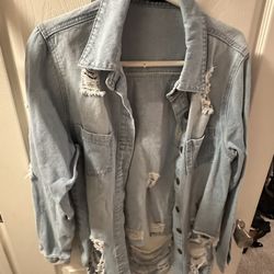 Women’s Jean Jacket, Shirt Or Cover