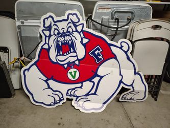 Huge Fresno State Bulldog Cardboard Cutout