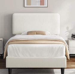 Single Bed Frame + Mattress Set – Modern & Like New
