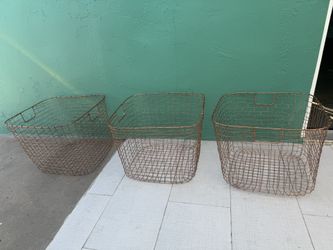 Set Of 3 Wire Baskets