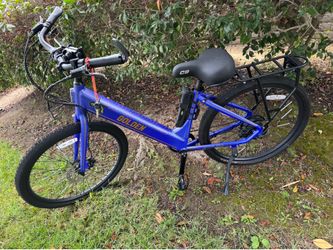 Purple Ebike Golden Cycles with Upgrades