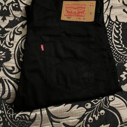 Levi's black 501 jeans