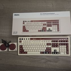 8BitDo Retro Mechanical Keyboard, Wireless And Hot Swappable