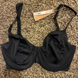 NWT SKIMS Smoothing Intimates Unlined Full Coverage Bra Onyx 32DD $56 MSRP