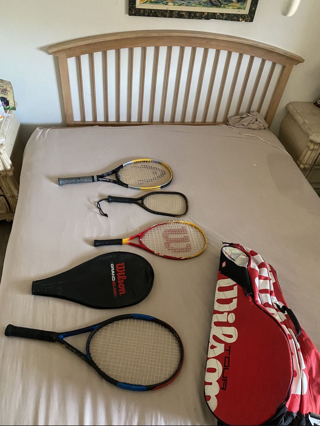 Full Tennis Rackets And Bag
