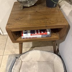 Wood End Table