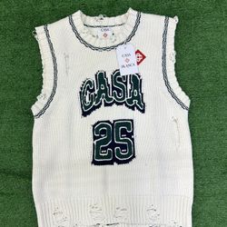 CASABLANCA intarsia baseball vest