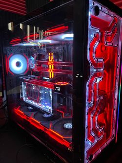 Custom Hard Line Water-cooled Desktop PC.  AMD 9800X3D, ASUS ROG Crosshair Motherboard, 64GB 6800MHz G.Skill Ram, ASUS ROG ASTRAL RTX 5090 on a EKWB R
