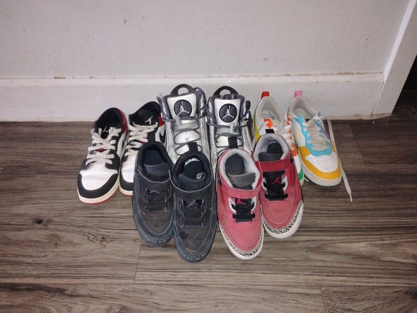 Various Nike And Jordan Shoes