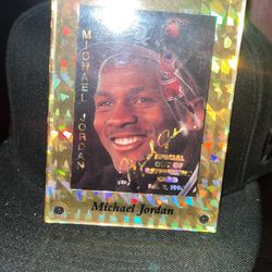 Michael Jordan Retirement Card 