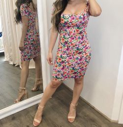 Floral Midi Dress Small