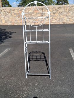 Wrought iron rack firm Sturdy  size 68" height by 23" wide
