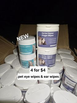 New Pet Ear Wipes And Pet Eye Wipes  