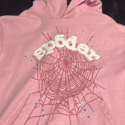 XL pink sp5der hoodie