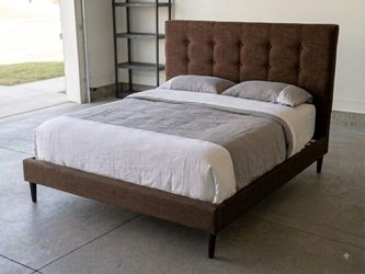 King Size Bed Frame, Good condition, Brown