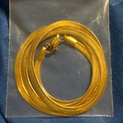 Herringbone 22 inch stainless steel chain