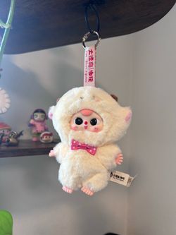 Baby three lamb keychain