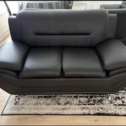 BLACK sofa & loveseat - 2 Piezas Sofa & Loveseat Negro 🛋️