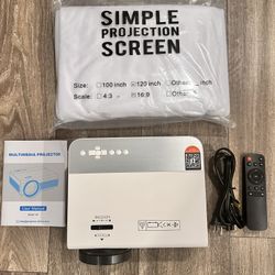 Projector With Screen