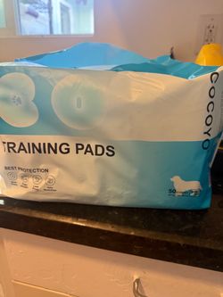 Dog training pads opened pack