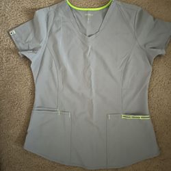 ScrubStar Grey Women’s M Scrub Top