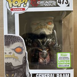 Funko POP! General Raam 473 Gears of War 2019 Spring Limited Edition Unopened