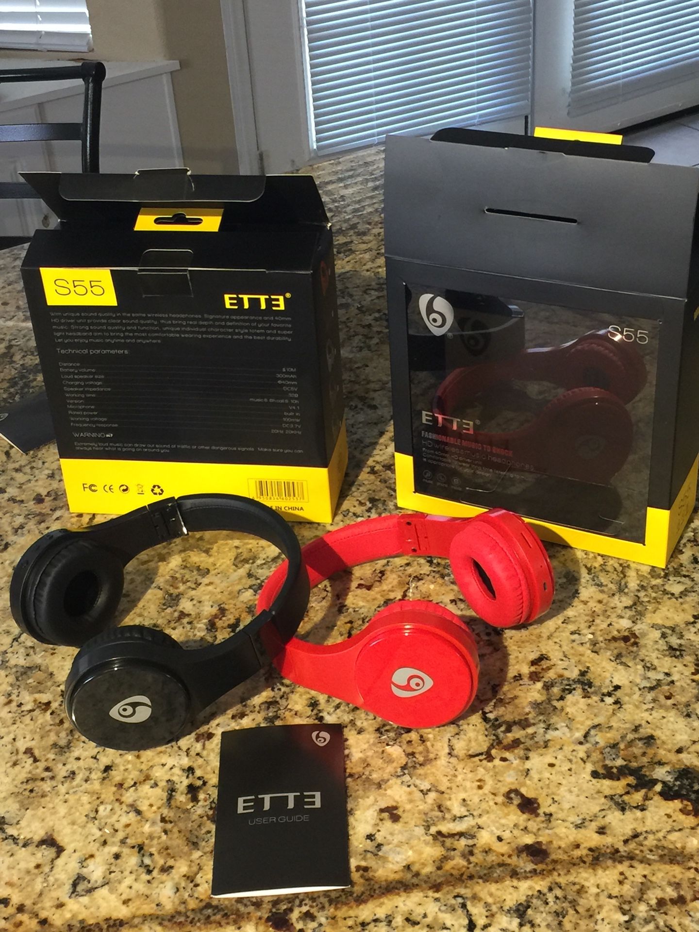ETT3 S55 Bluetooth Headphones.