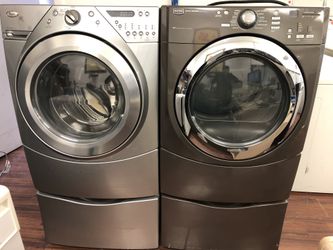 Washer and electric dryer