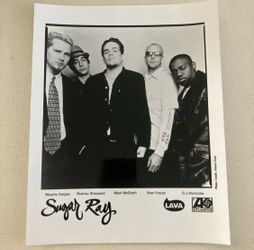 Sugar Ray official 8x10 inch b&w band promo/publicity/press photo MINT Atlantic