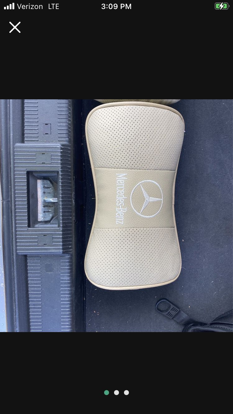 Mercedes Benz Beige Headrest Pillow