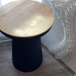 Two Indigo Blue End Tables 